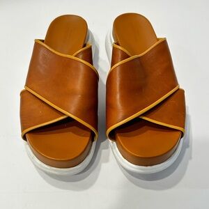 Cole Haan Zero Grande Criss‎ Cross Slides Sz 6.5